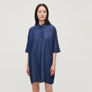 COS Boxy Denim Shirt Dress size L